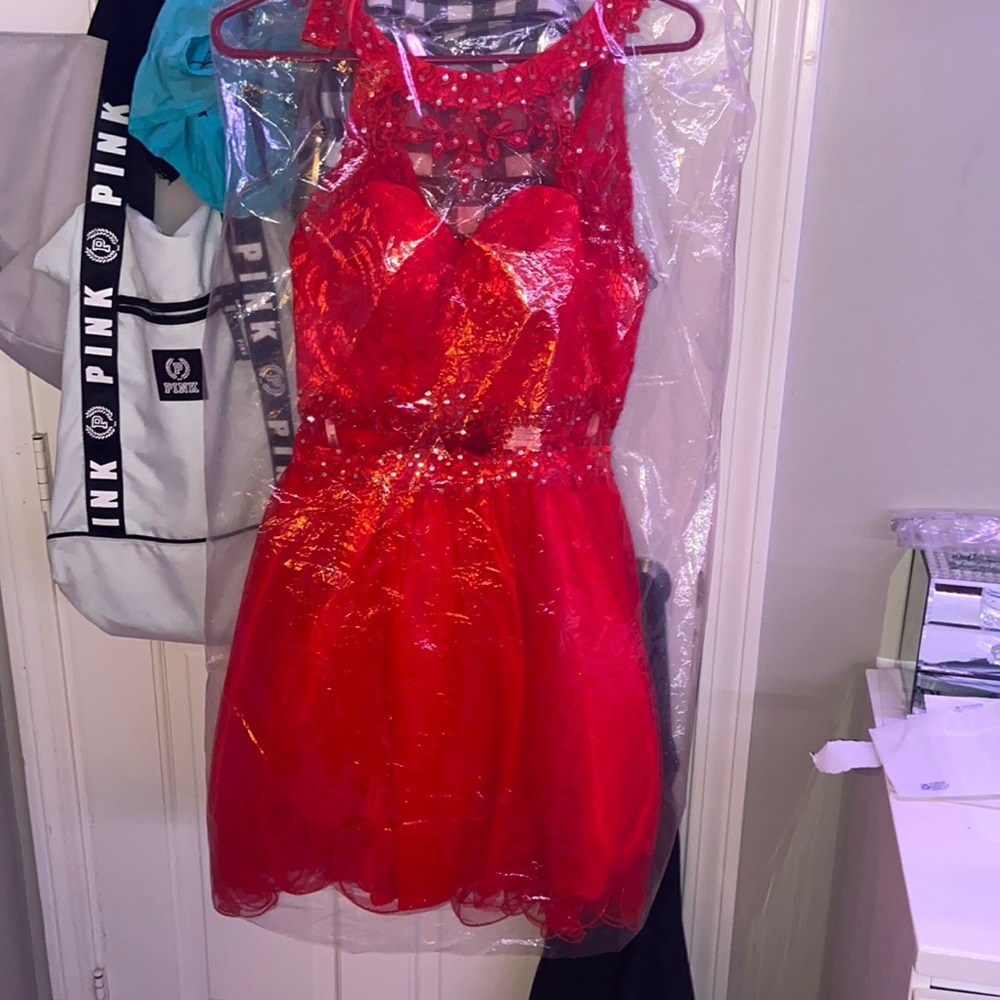Brand New Red Star Box Prom Dress